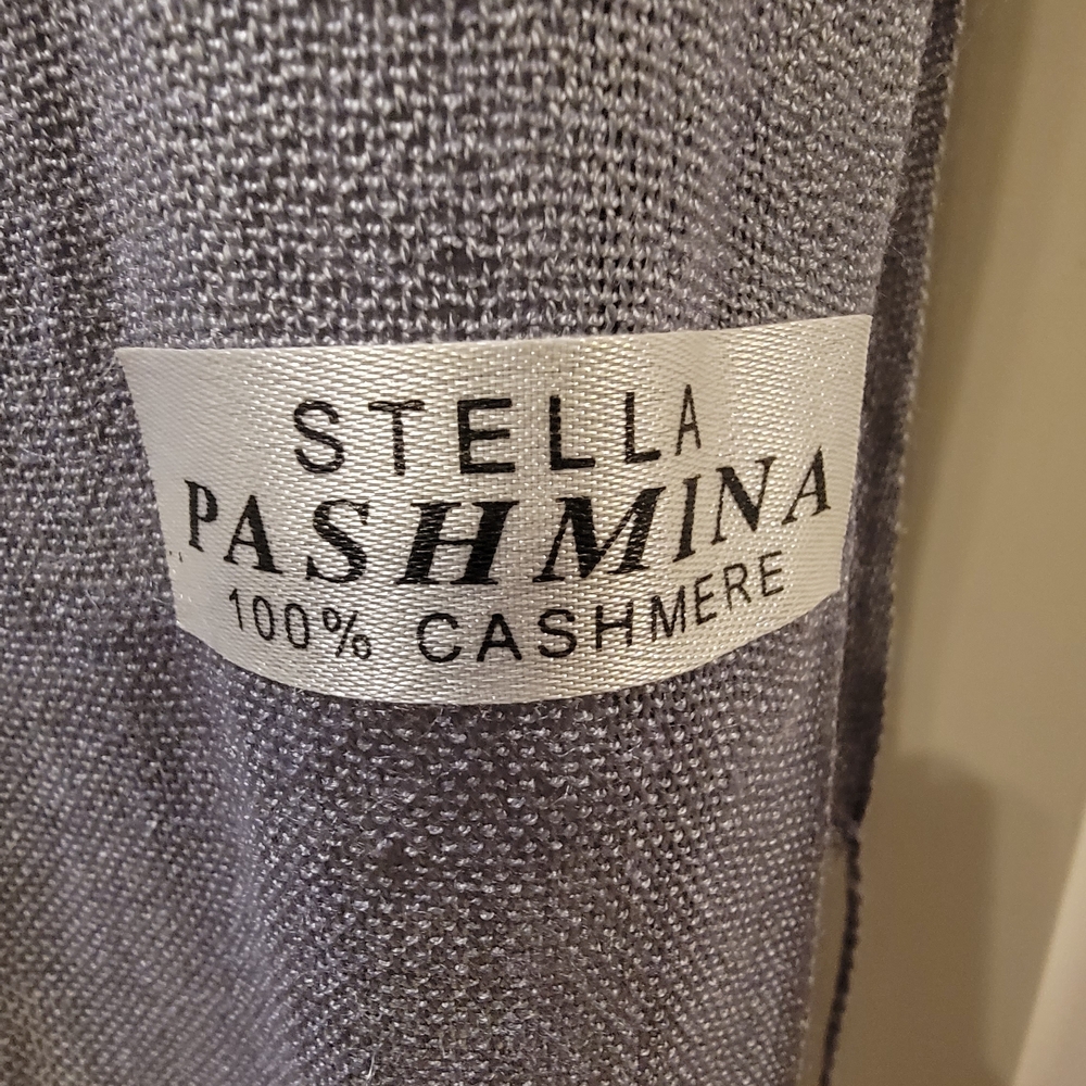 Stella Pashmina 100% Cashmere Extra-Large Shawl – 6ft Luxury Wrap